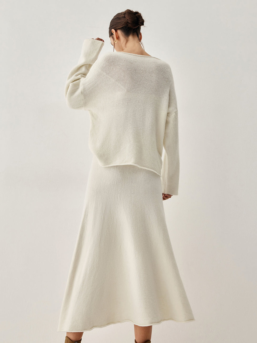 Ensemble Jupe Deux Pièces Pull Oversize