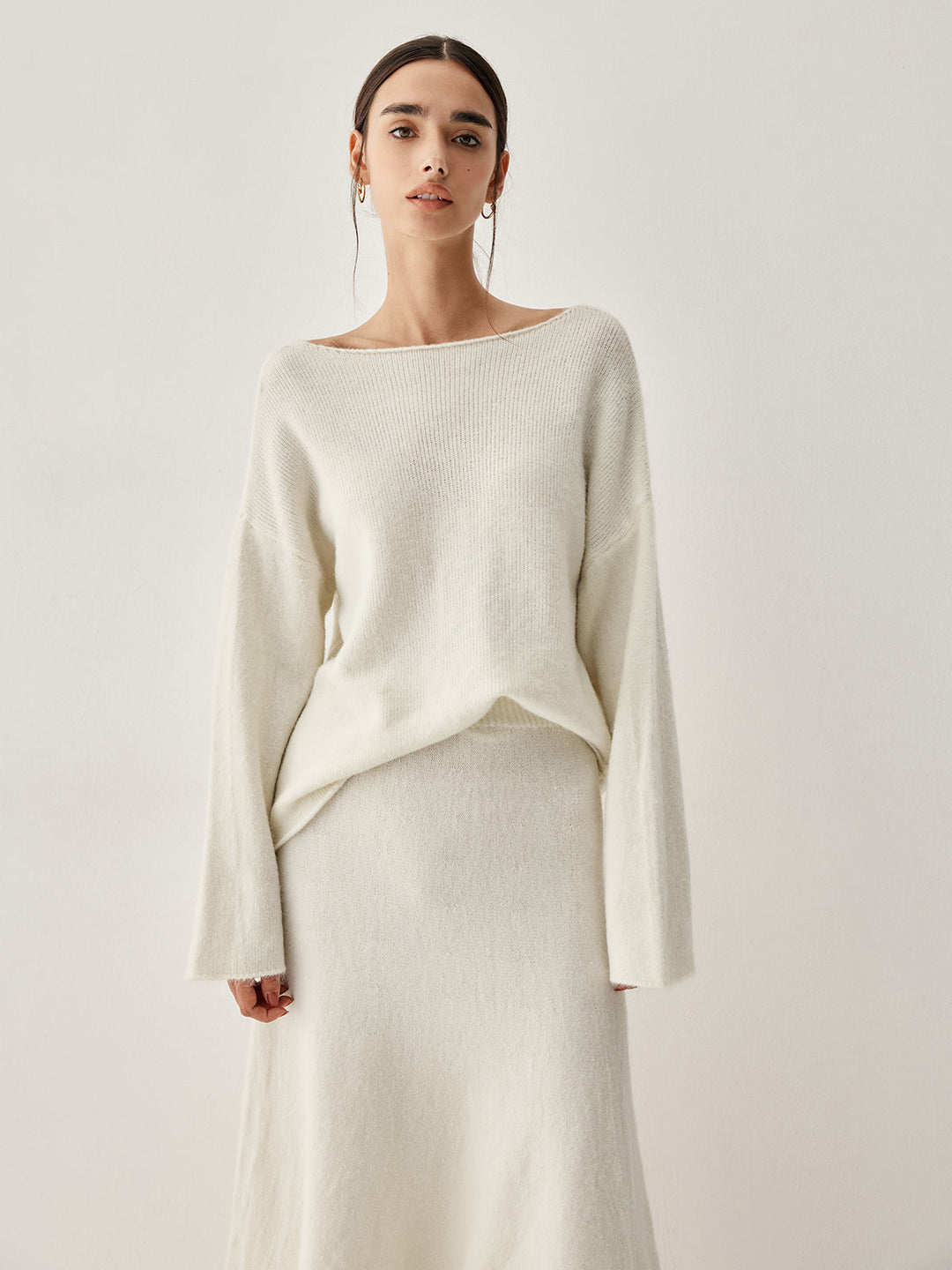 Ensemble Jupe Deux Pièces Pull Oversize