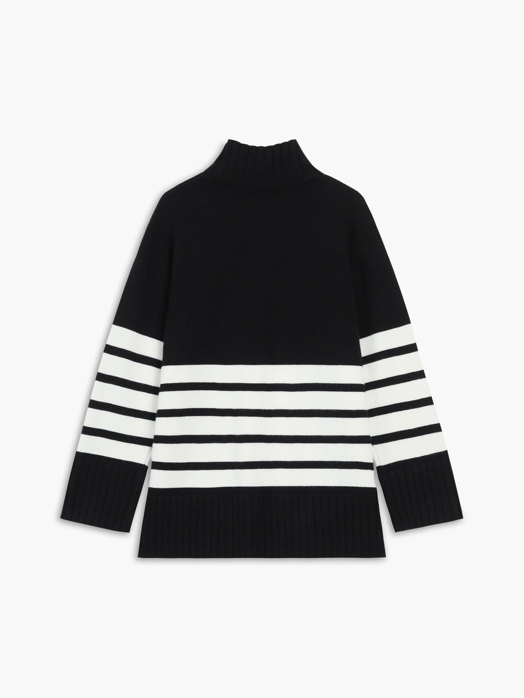 Pull Col Ample Parisien à Rayures Miss Paris
