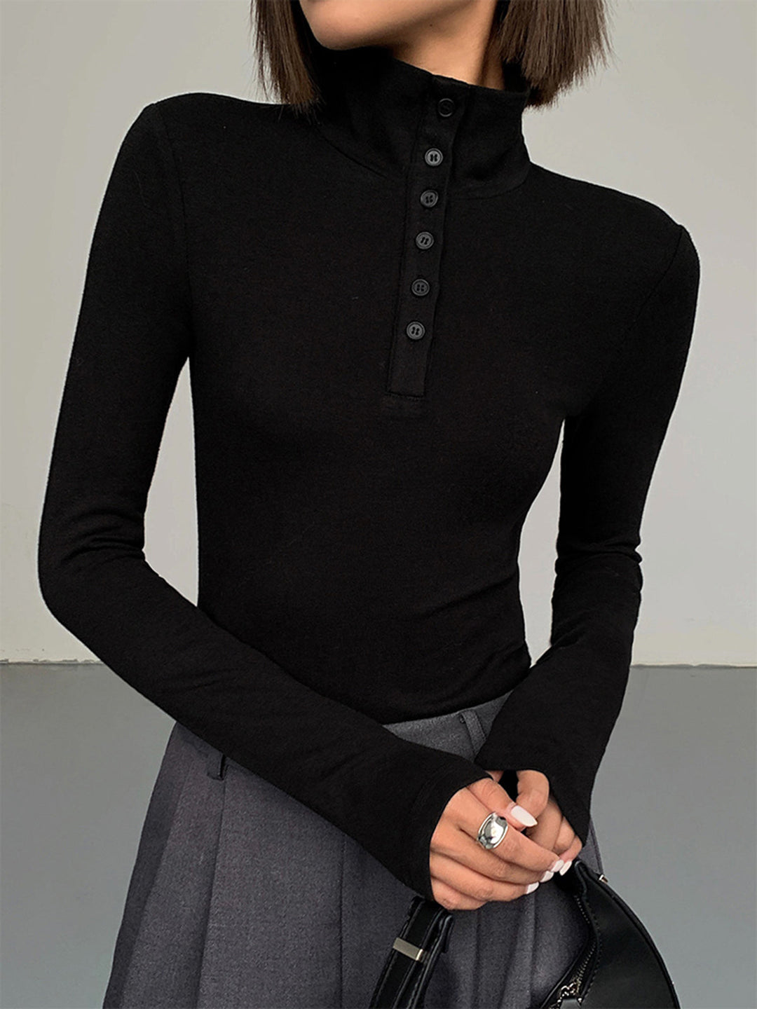 Chemise Manches Longues Boutonnée Slinky