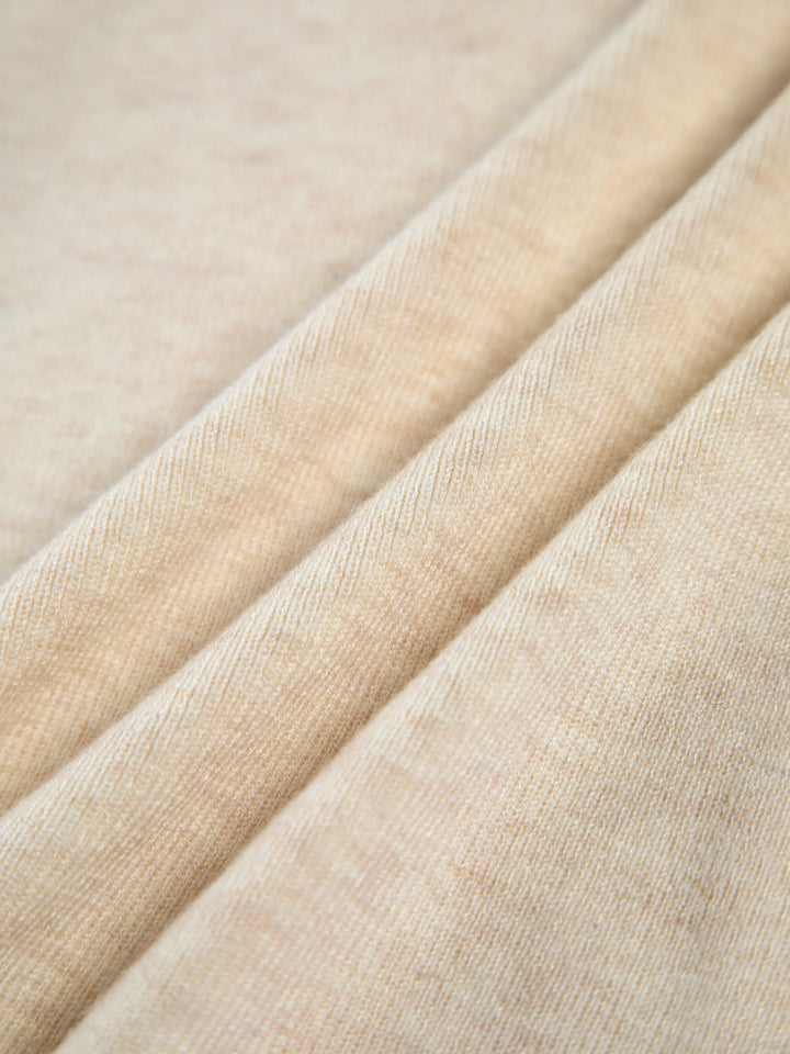 Haut en tricot à manches longues et col Bardot drapé