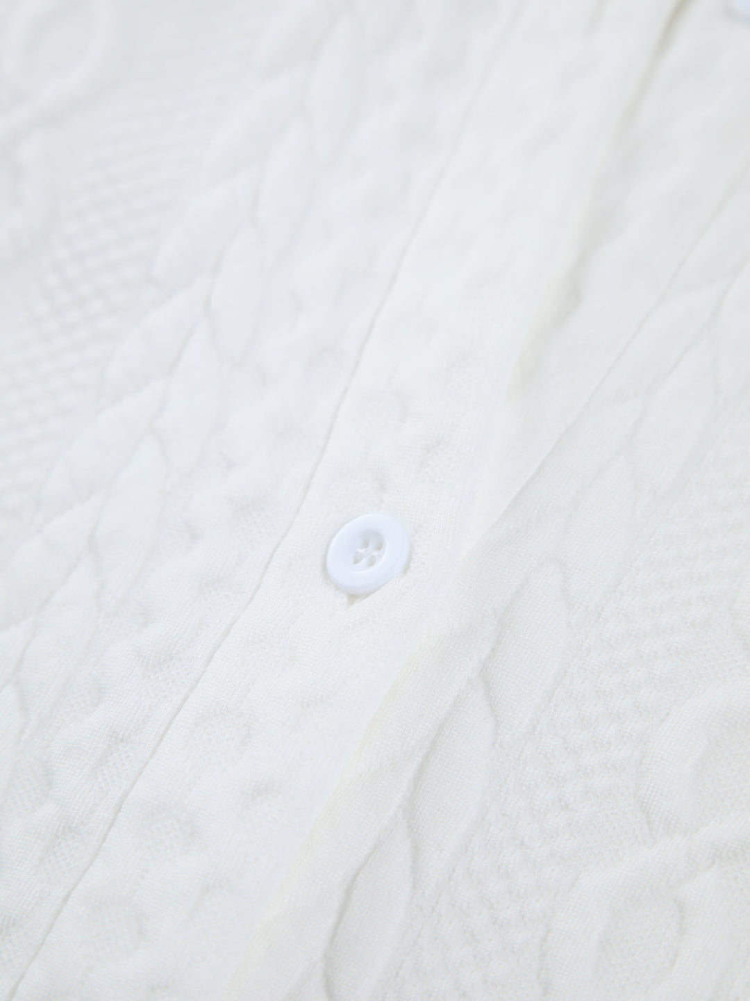 Chemise Oversize en Tricot Câblé