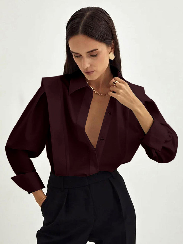 Chemise boutonnée équitable et carrée