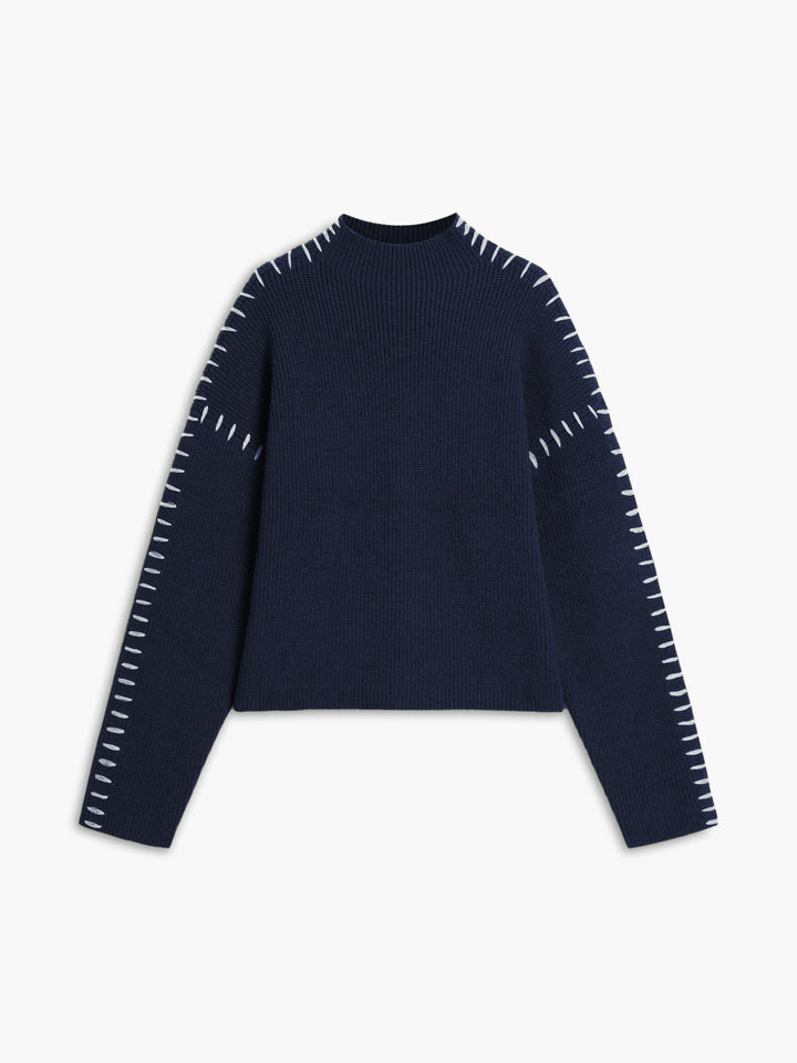Sweater à col mock oversize Shift The Focus