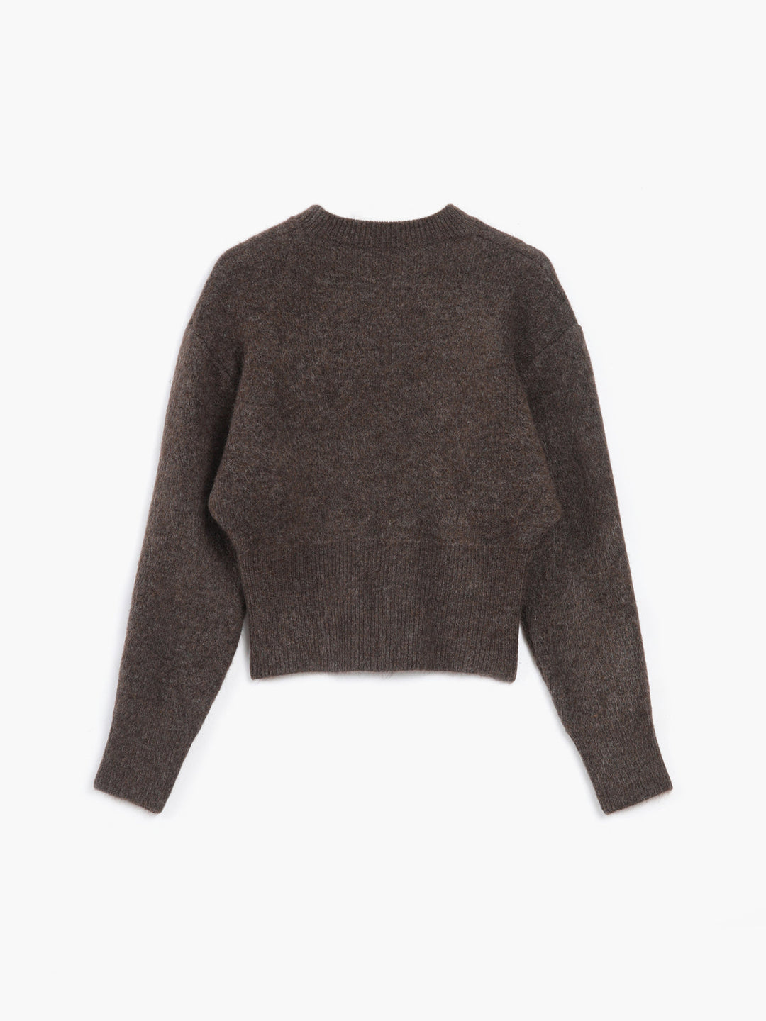 Pull col zippé flou
