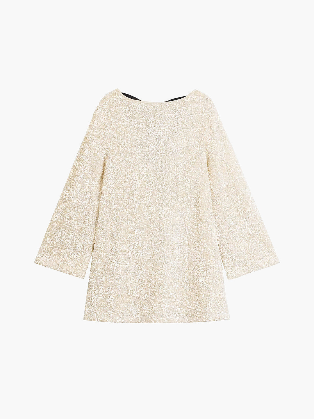 Robe Mini à Pois en Velours avec Nœud