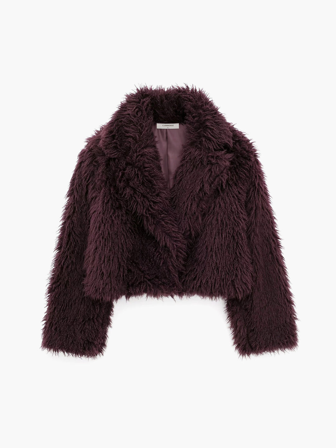 Manteau Court en Fausse Fourrure Douce