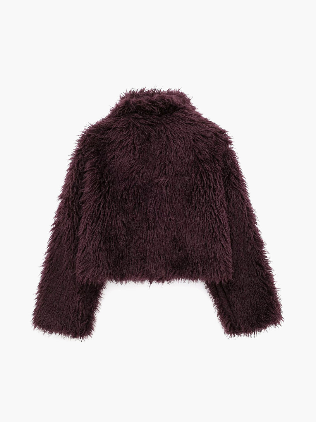 Manteau Court en Fausse Fourrure Douce