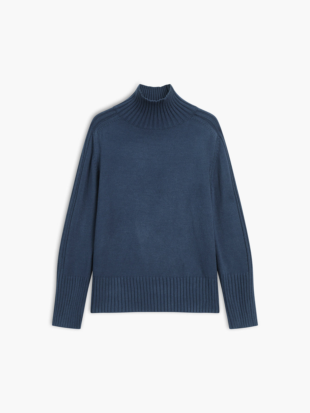 Pull en maille à col haut