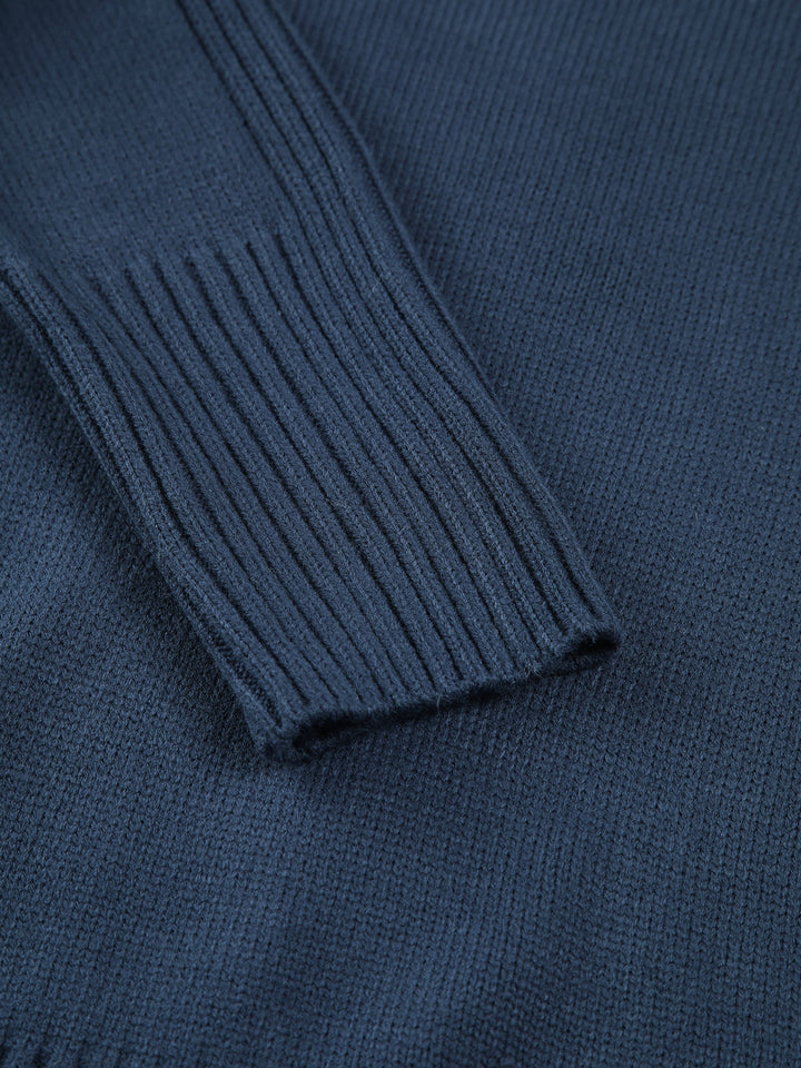 Pull en maille à col haut