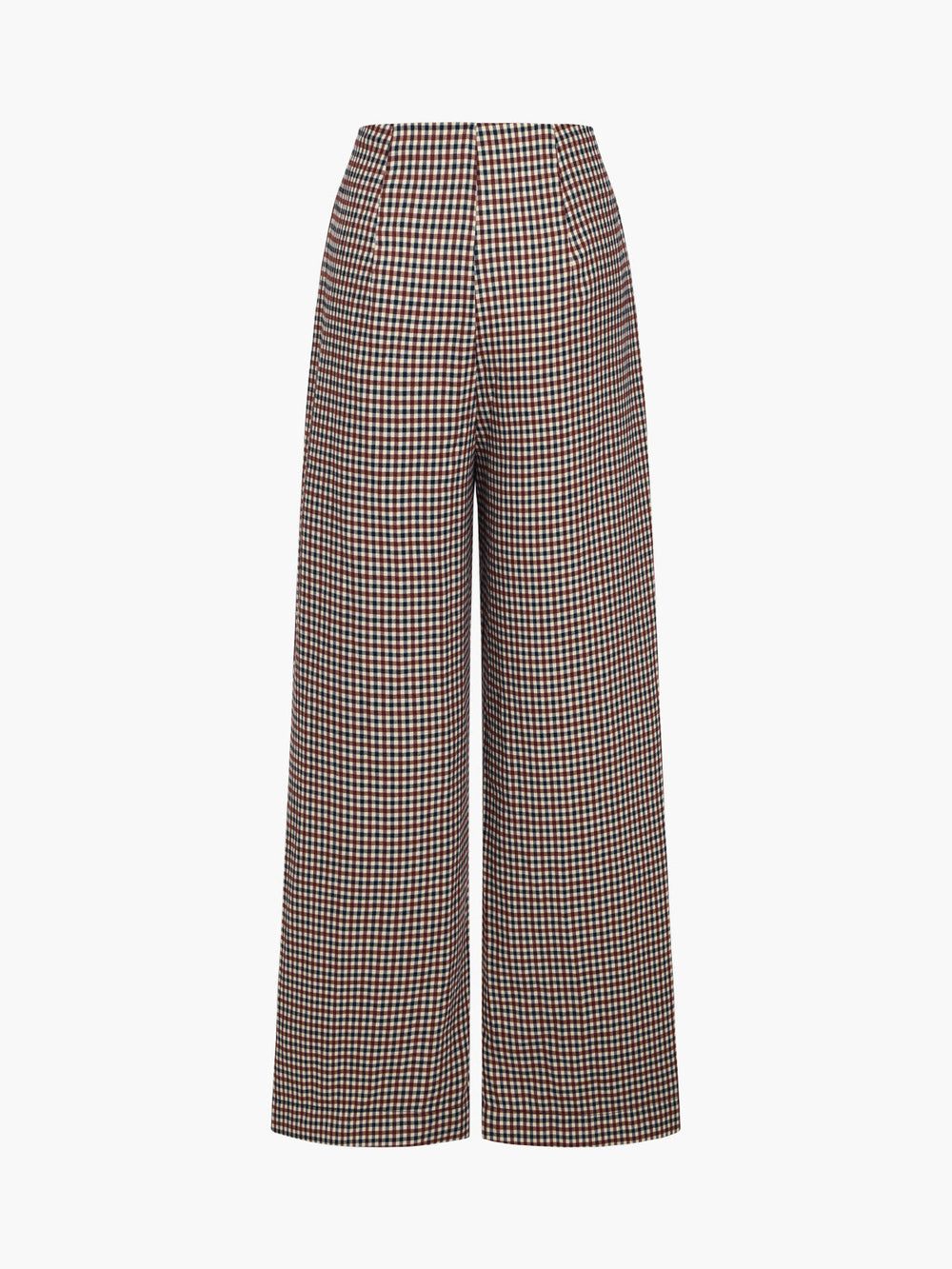 Pantalons habillés évasés pied-de-poule