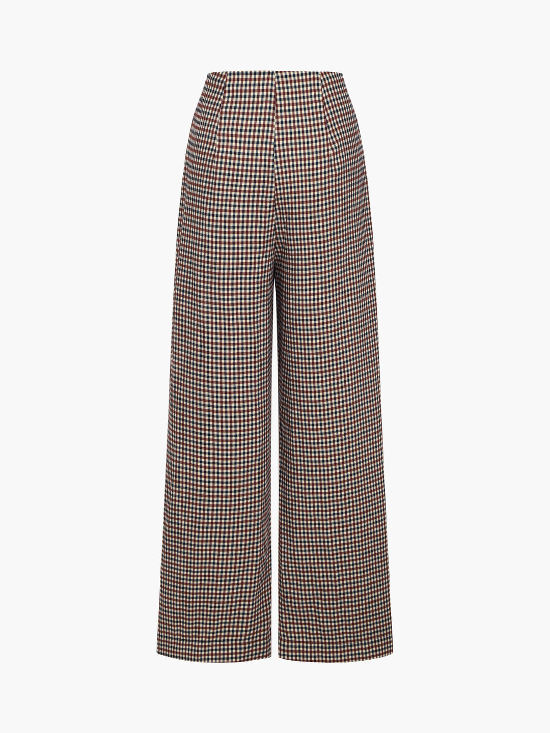 Pantalons habillés évasés pied-de-poule