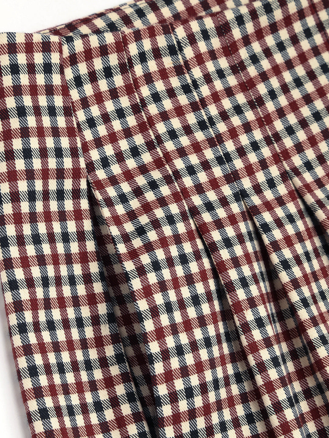 Pantalons habillés évasés pied-de-poule
