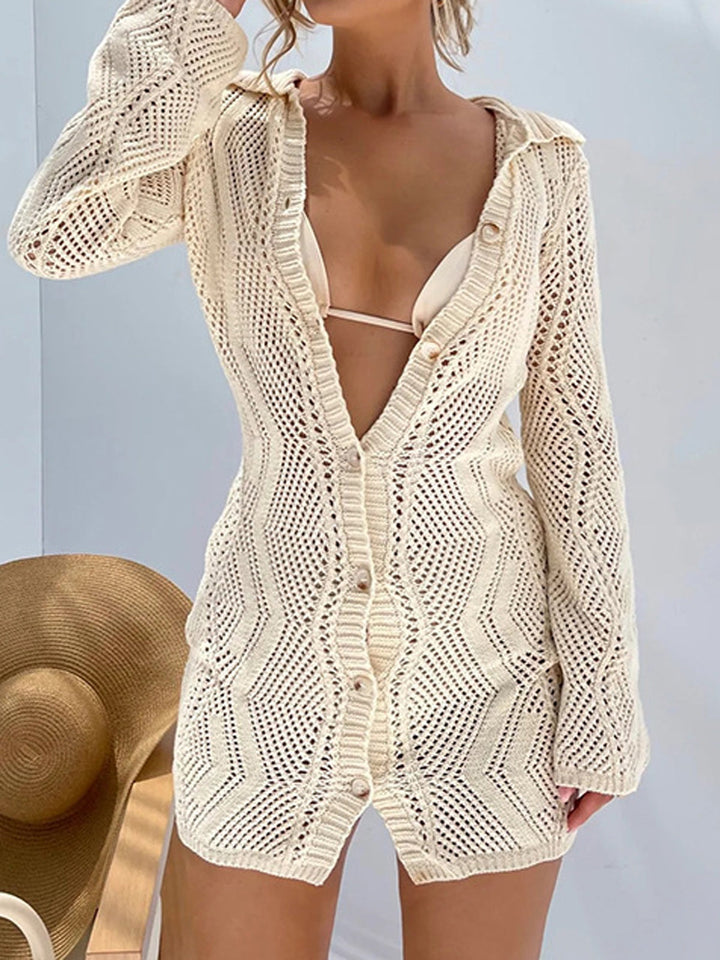Robe Pull Courte Jacquard