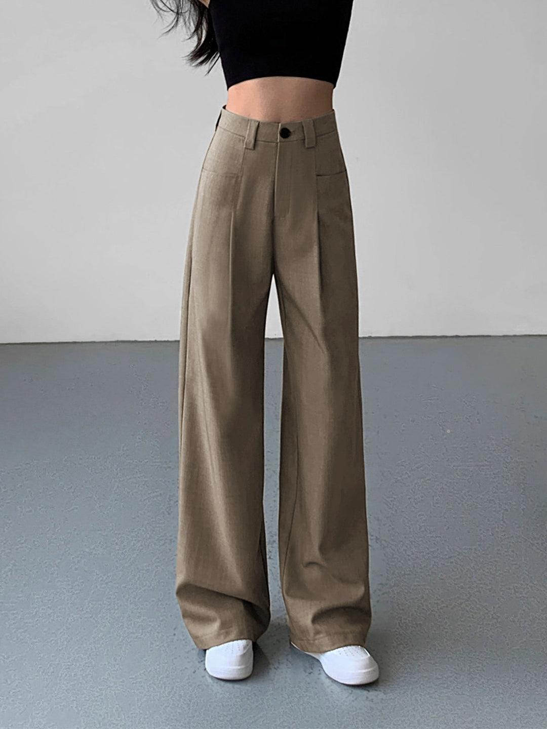 Pantalon Robe à Jambes Larges Divine Plissée