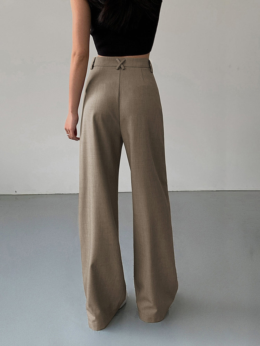 Pantalon Robe à Jambes Larges Divine Plissée
