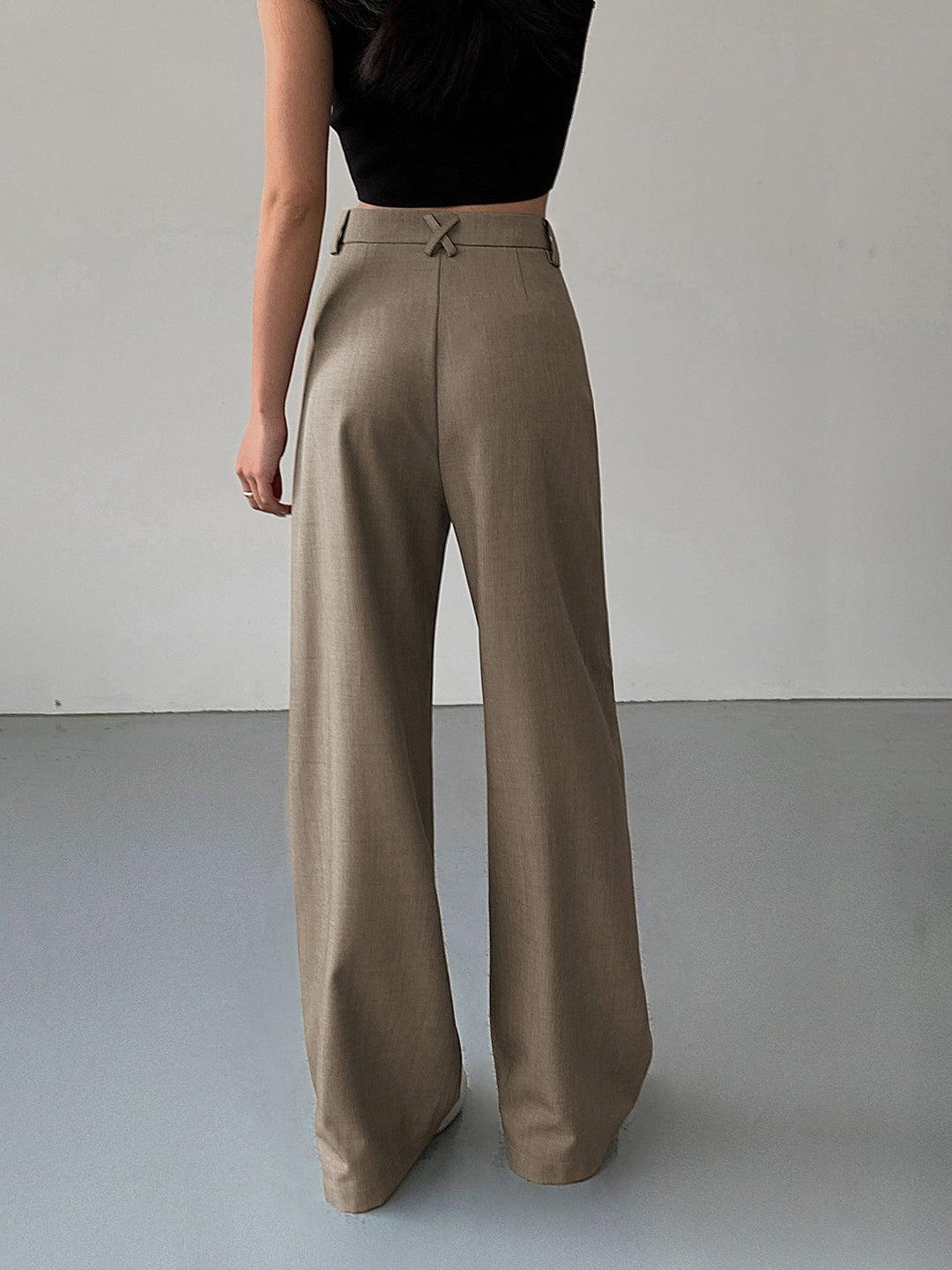Pantalon Robe à Jambes Larges Divine Plissée