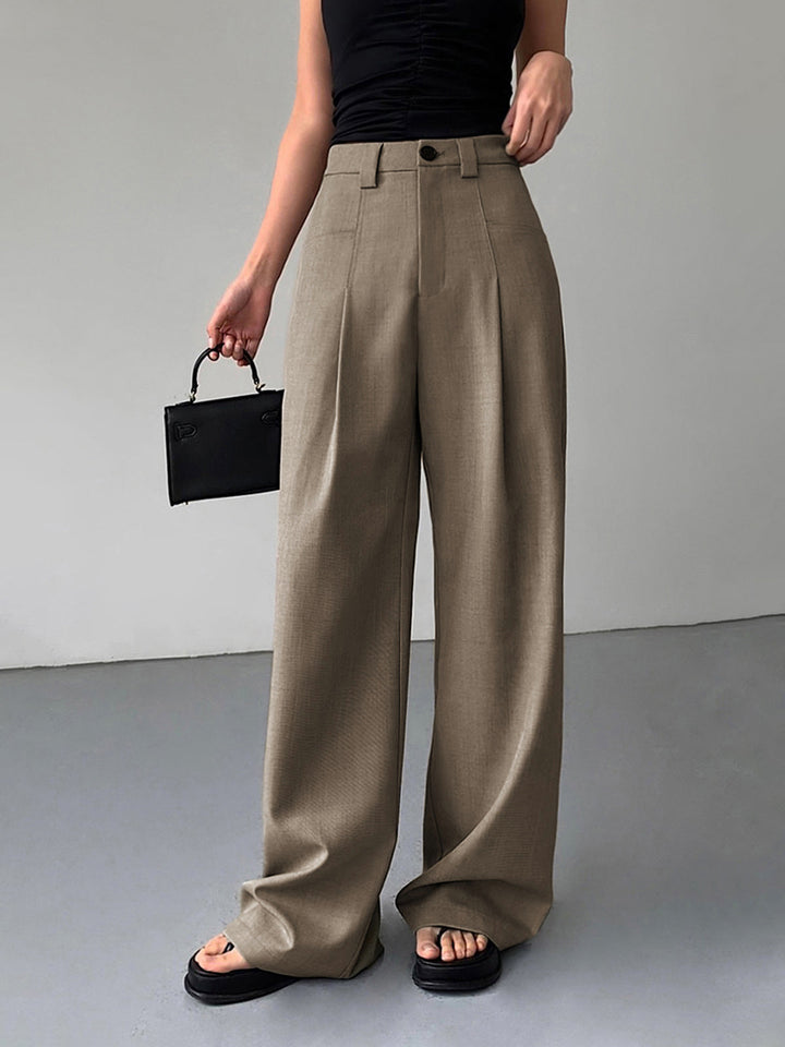 Pantalon Robe à Jambes Larges Divine Plissée