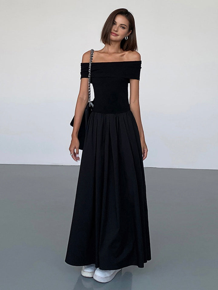 Frenchy Robe Longue Épaule Dégagée Unie