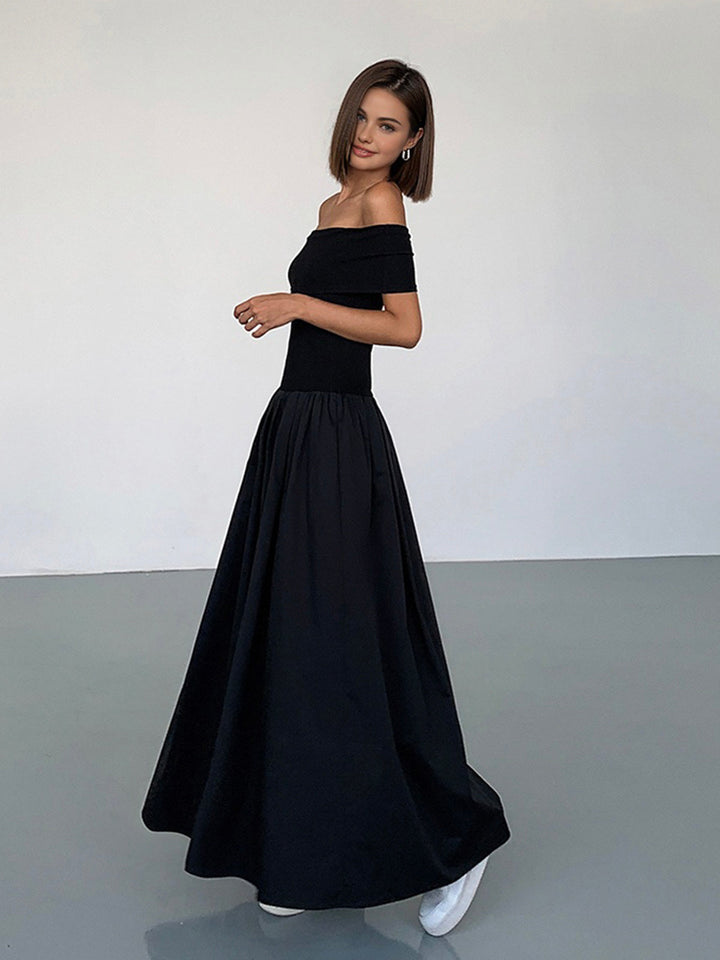 Frenchy Robe Longue Épaule Dégagée Unie