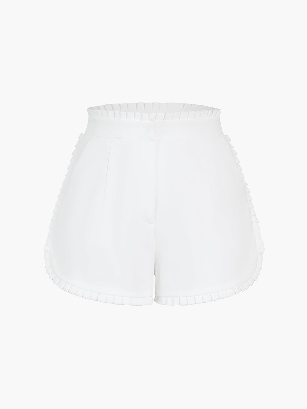 Shorts plissés à volants