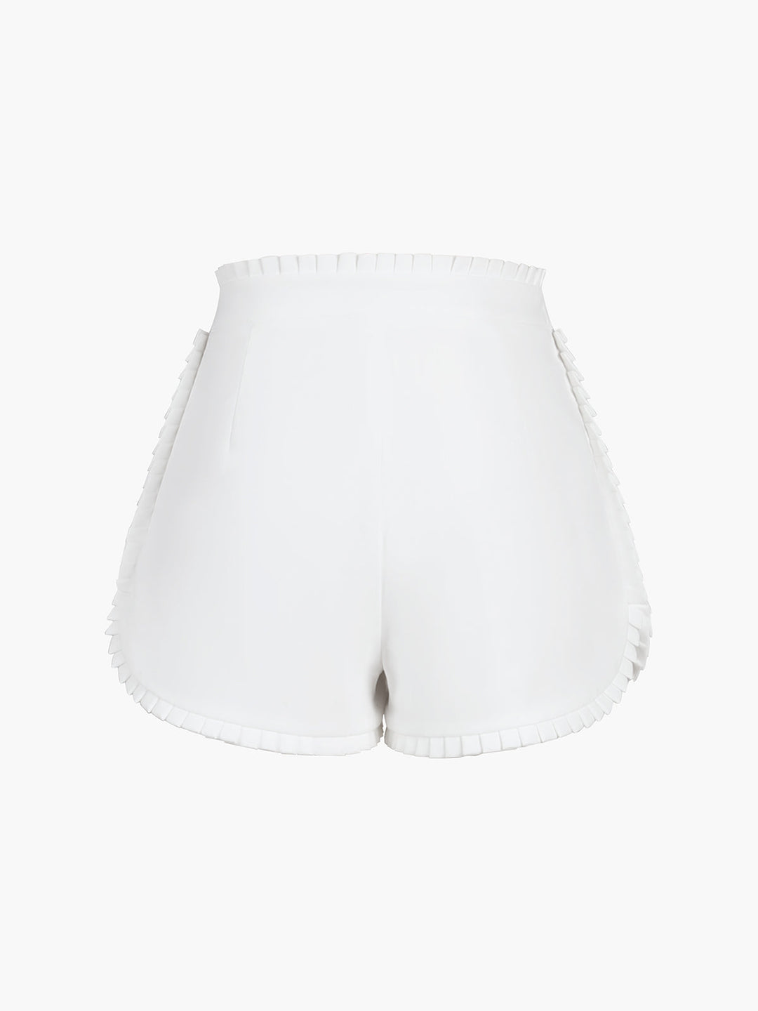 Shorts plissés à volants