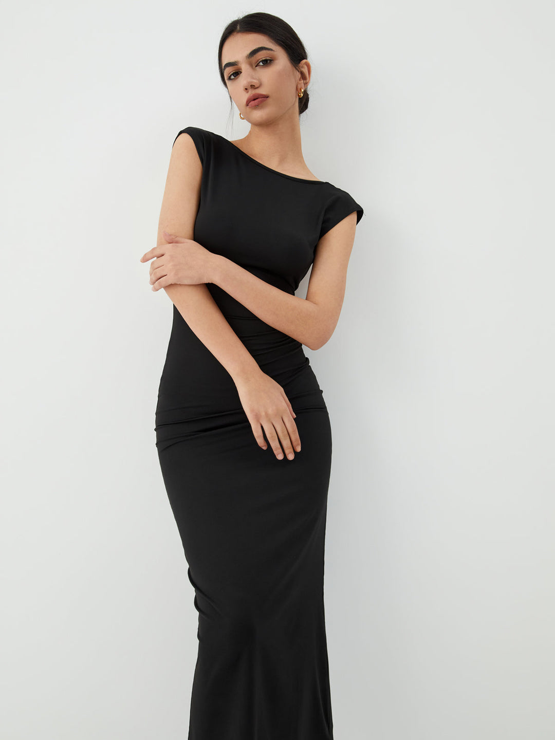 Robe Mi-longue Dos Nu Uni