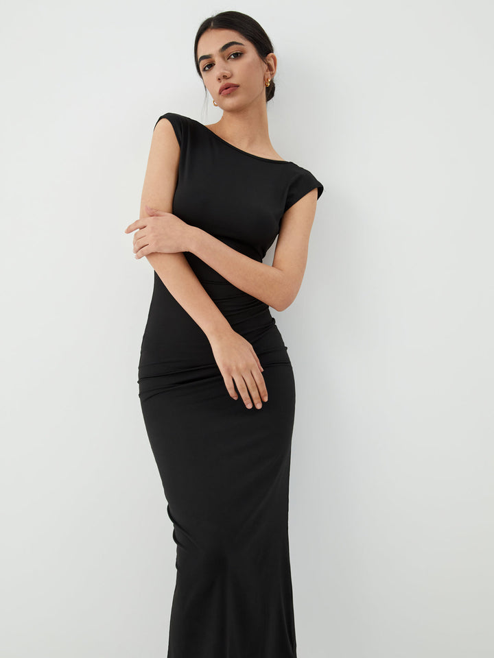 Robe Mi-longue Dos Nu Uni