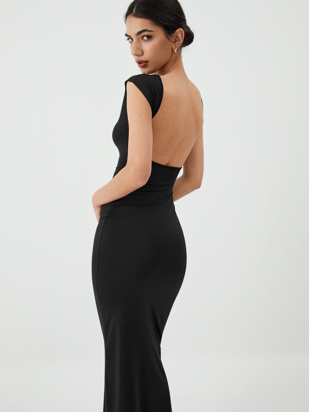 Robe Mi-longue Dos Nu Uni