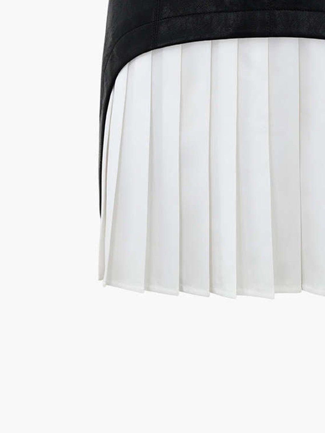 Jupe Patched Mi-longue Plissée