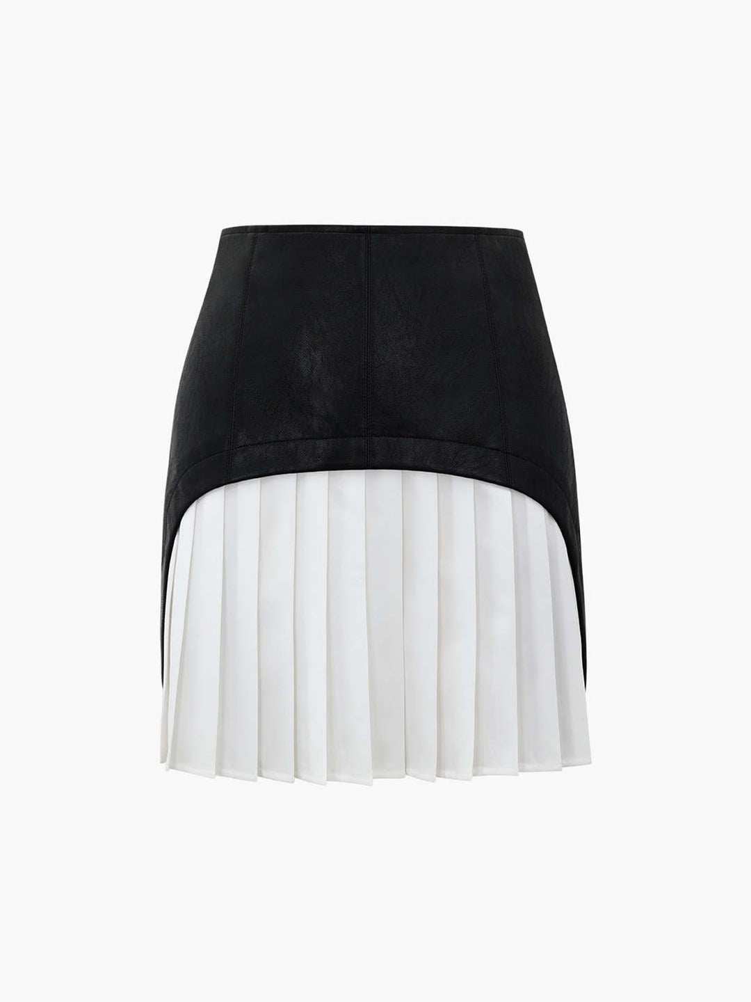 Jupe Patched Mi-longue Plissée