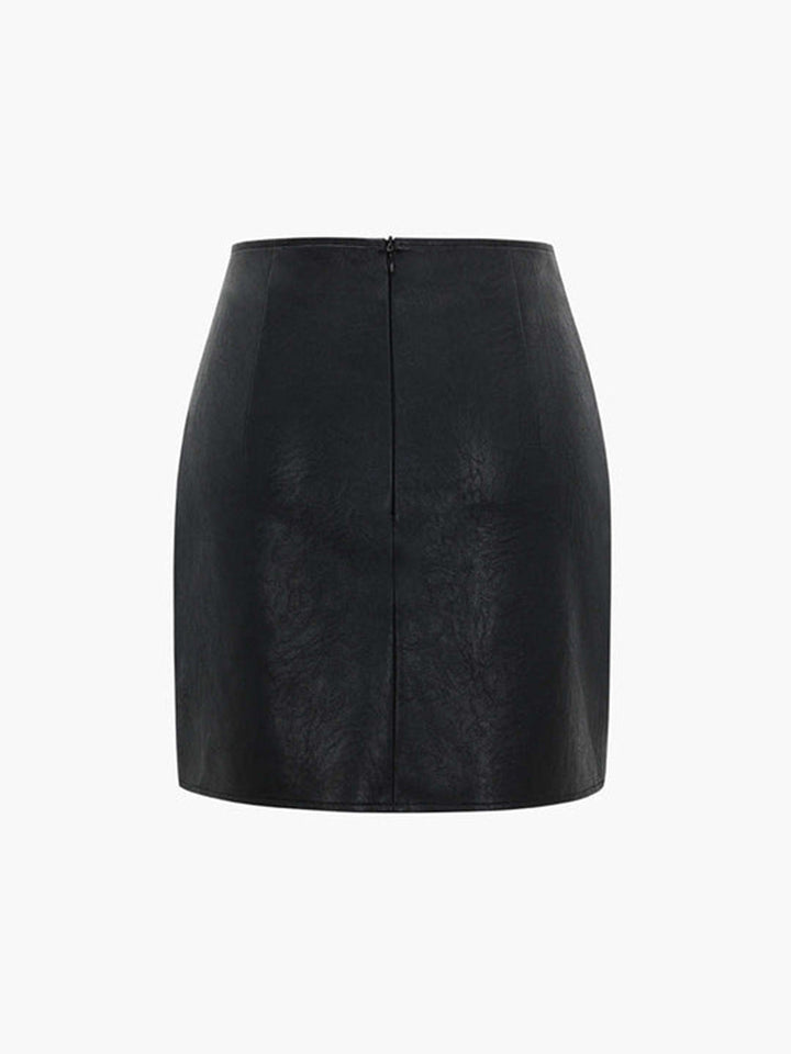 Jupe Patched Mi-longue Plissée