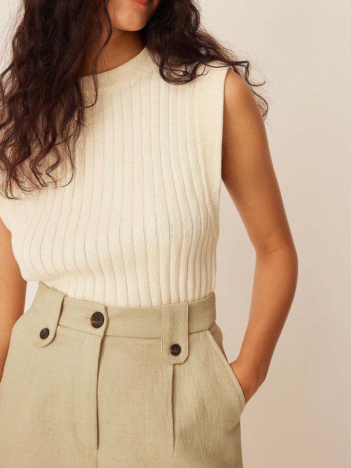 Gilet en Maille Décontracté