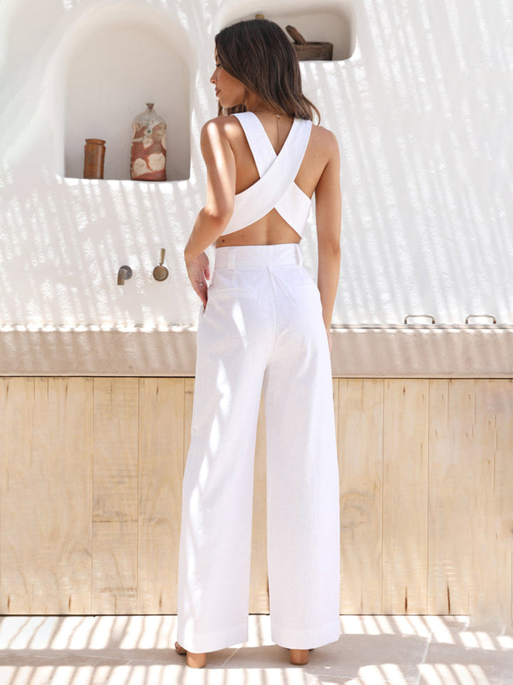 Pantalon Droit en Coton
