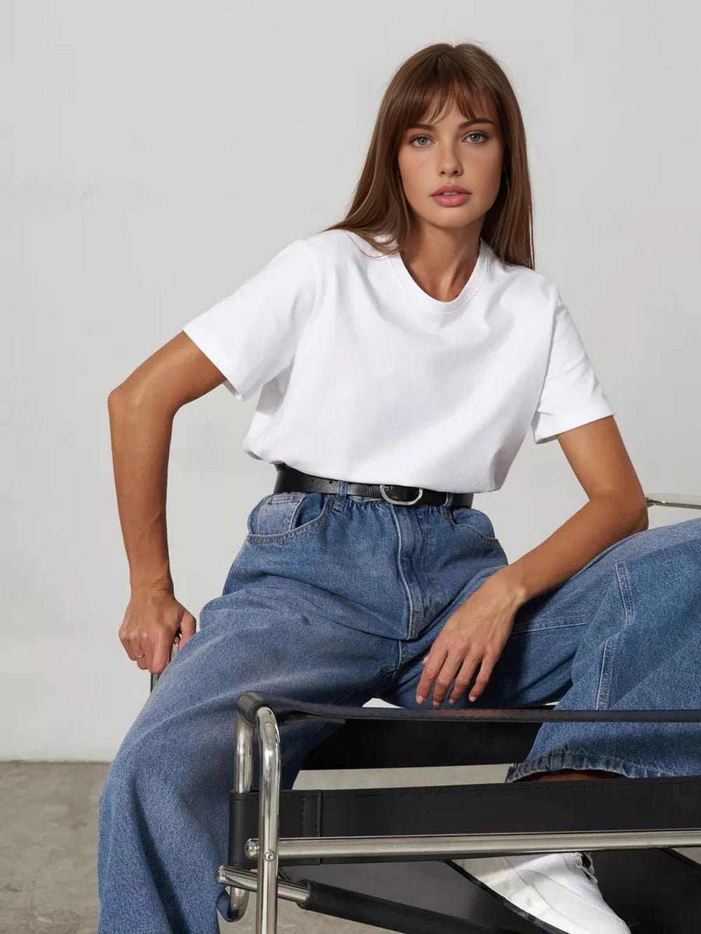 Chemise Unie Pour Tous les Moments