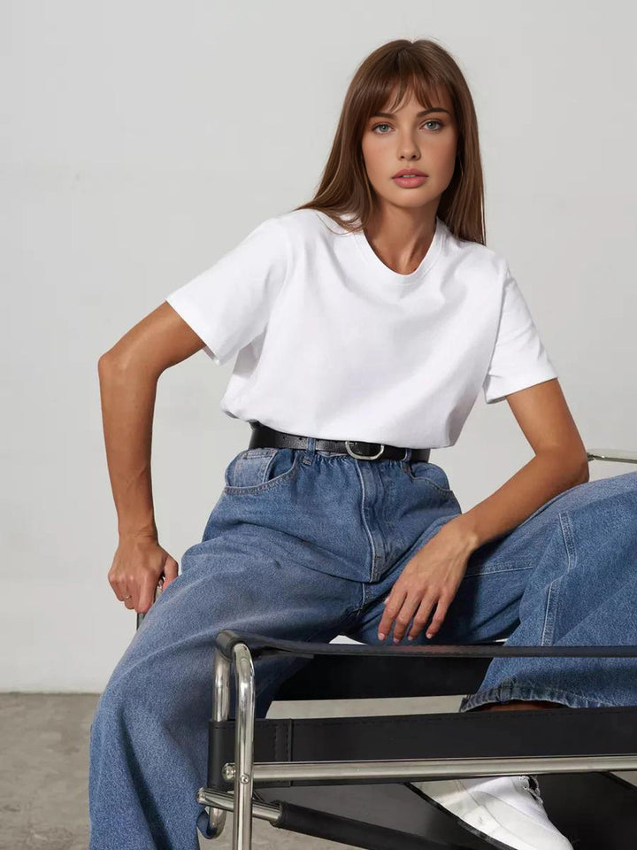 Chemise Unie Pour Tous les Moments