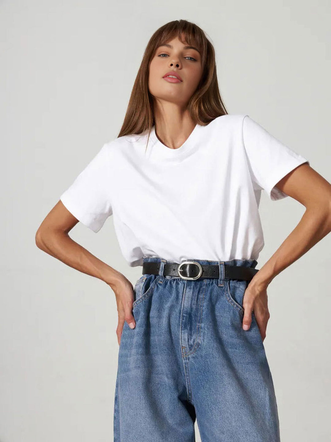 Chemise Unie Pour Tous les Moments