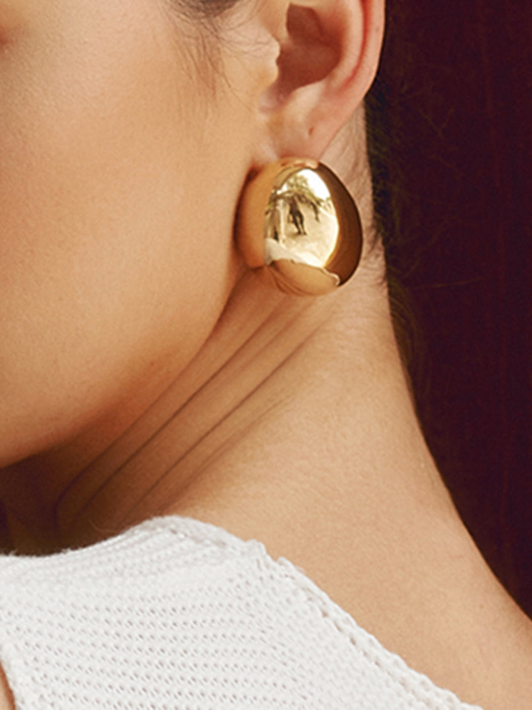 Boucles d'oreilles statement goutte d'eau épaisses