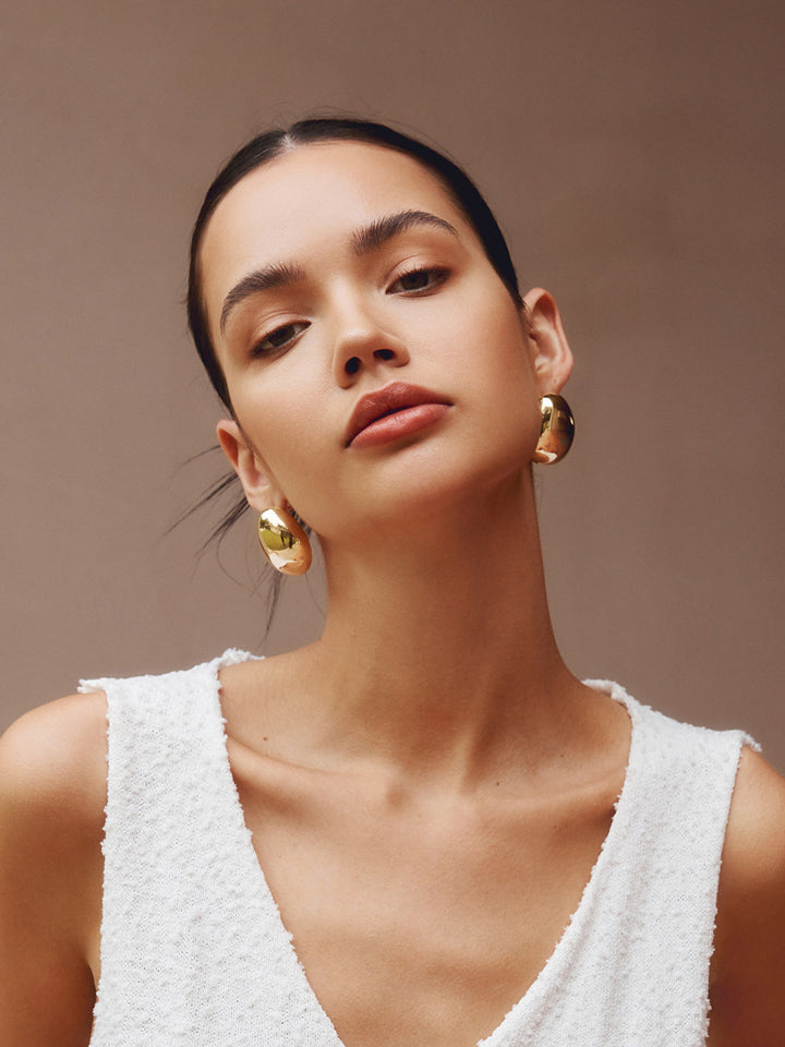 Boucles d'oreilles statement goutte d'eau épaisses