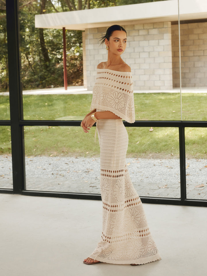 Robe Longue Dos Nu Avec Châle