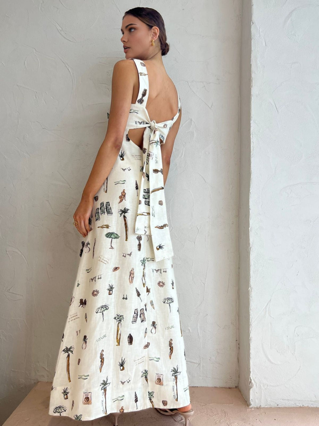 Robe Longue Tropicale Nouée