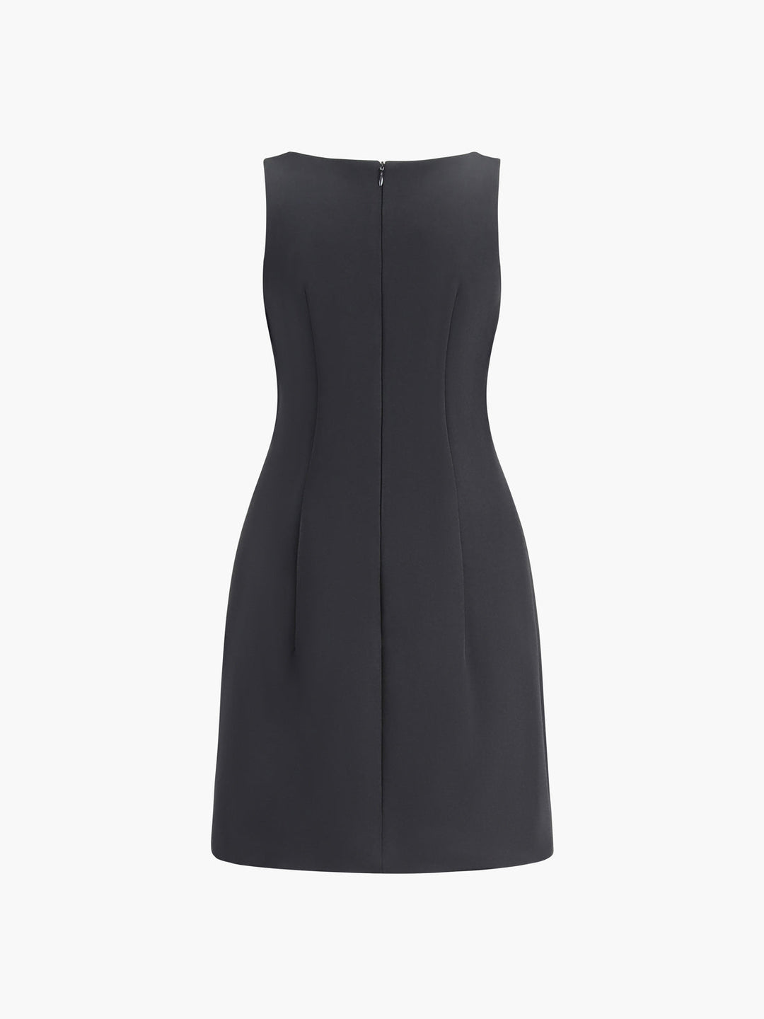 Robe Courte Sans Manches en Tissu