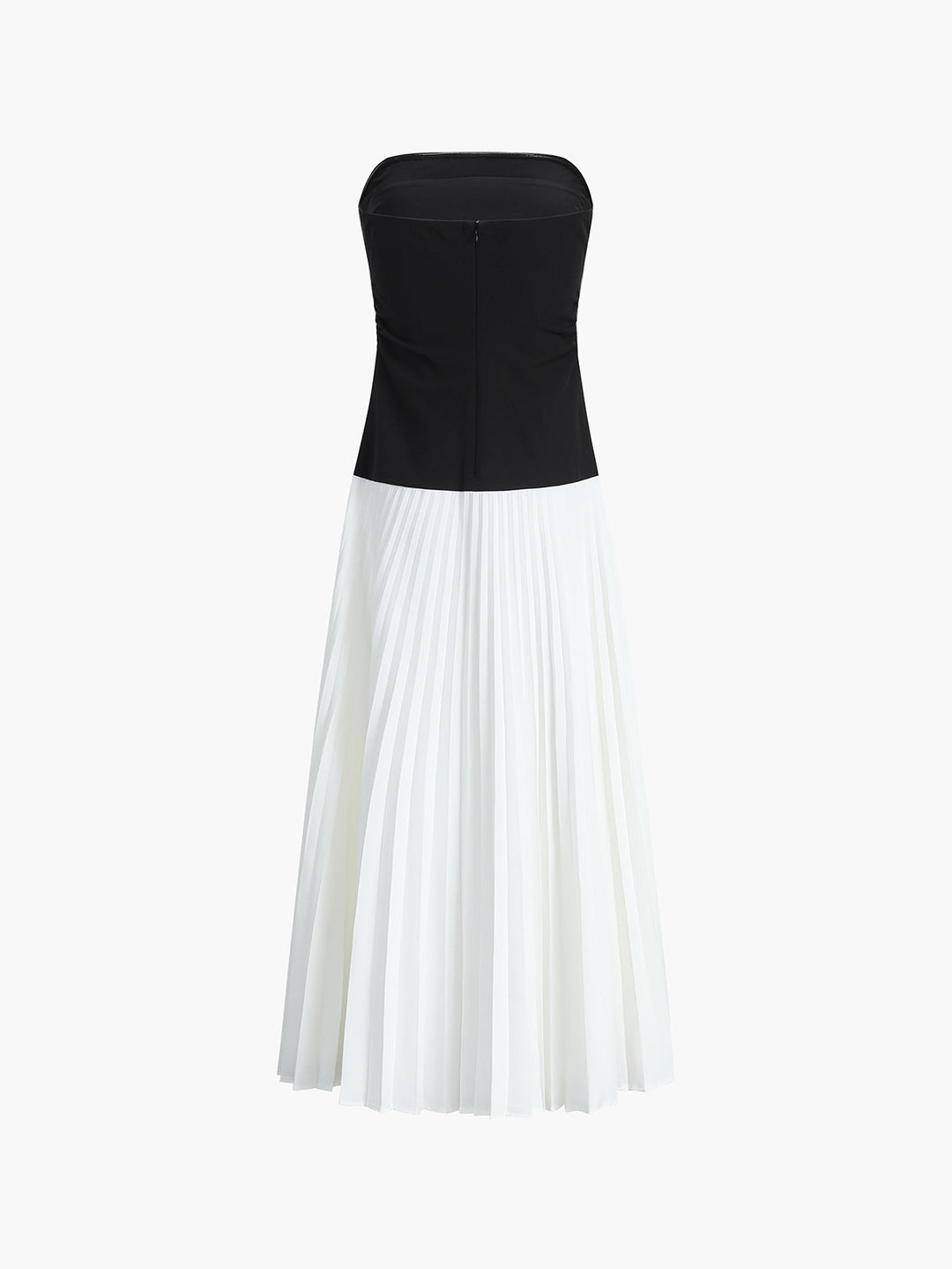 Robe Longue Plissée Sans Manches