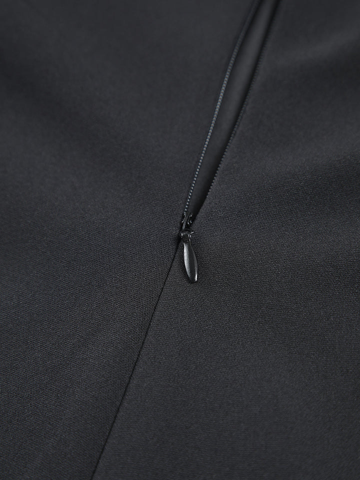 Robe Longue Plissée Sans Manches