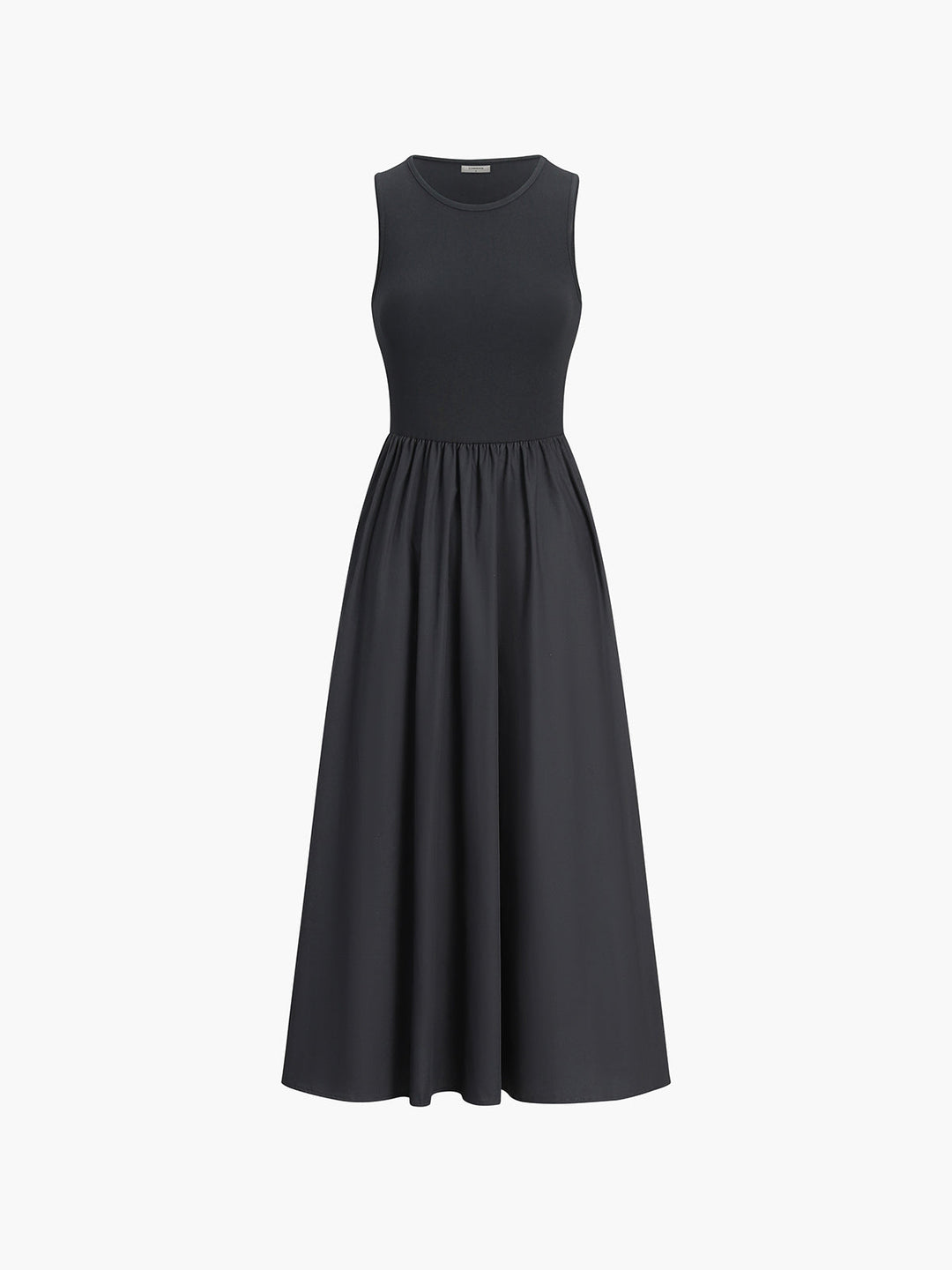 Robe Longue Col Rond Décontracté
