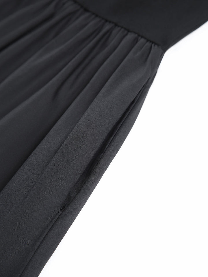 Robe Longue Col Rond Décontracté