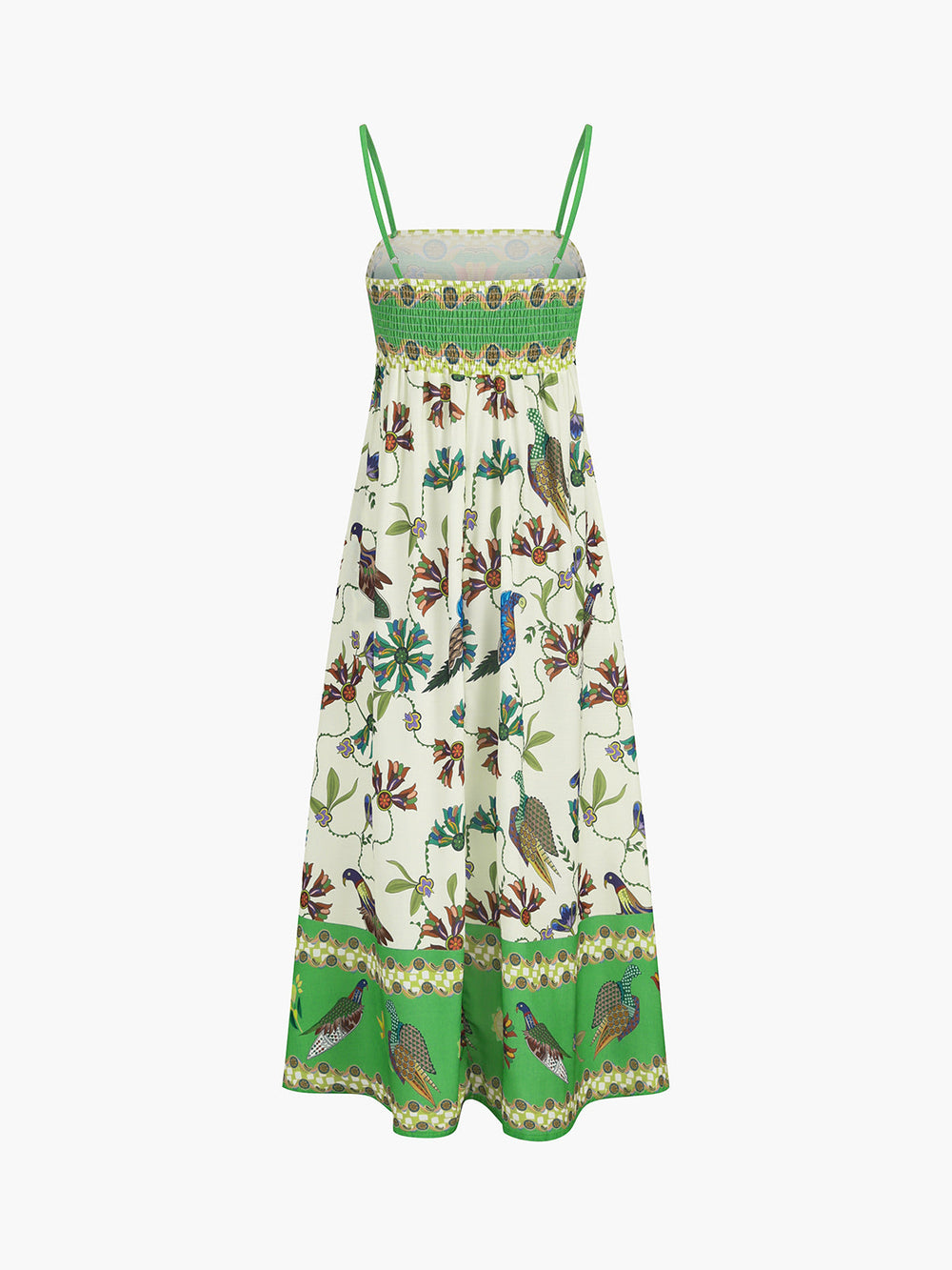 Robe Longue Cami Imprimée "Birdie" à Poches