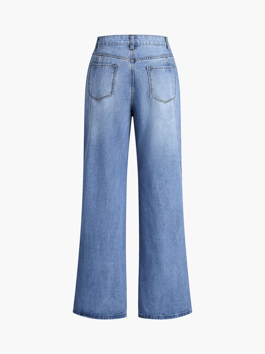 Pantalons Vintage Droits en Denim