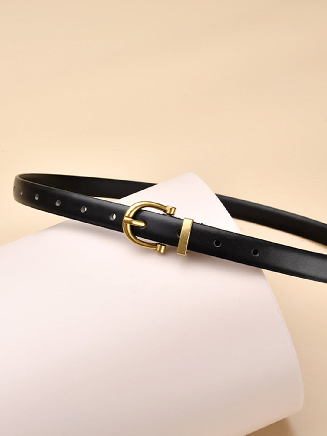 Ceinture à boucle ardillon simple en métal réglable