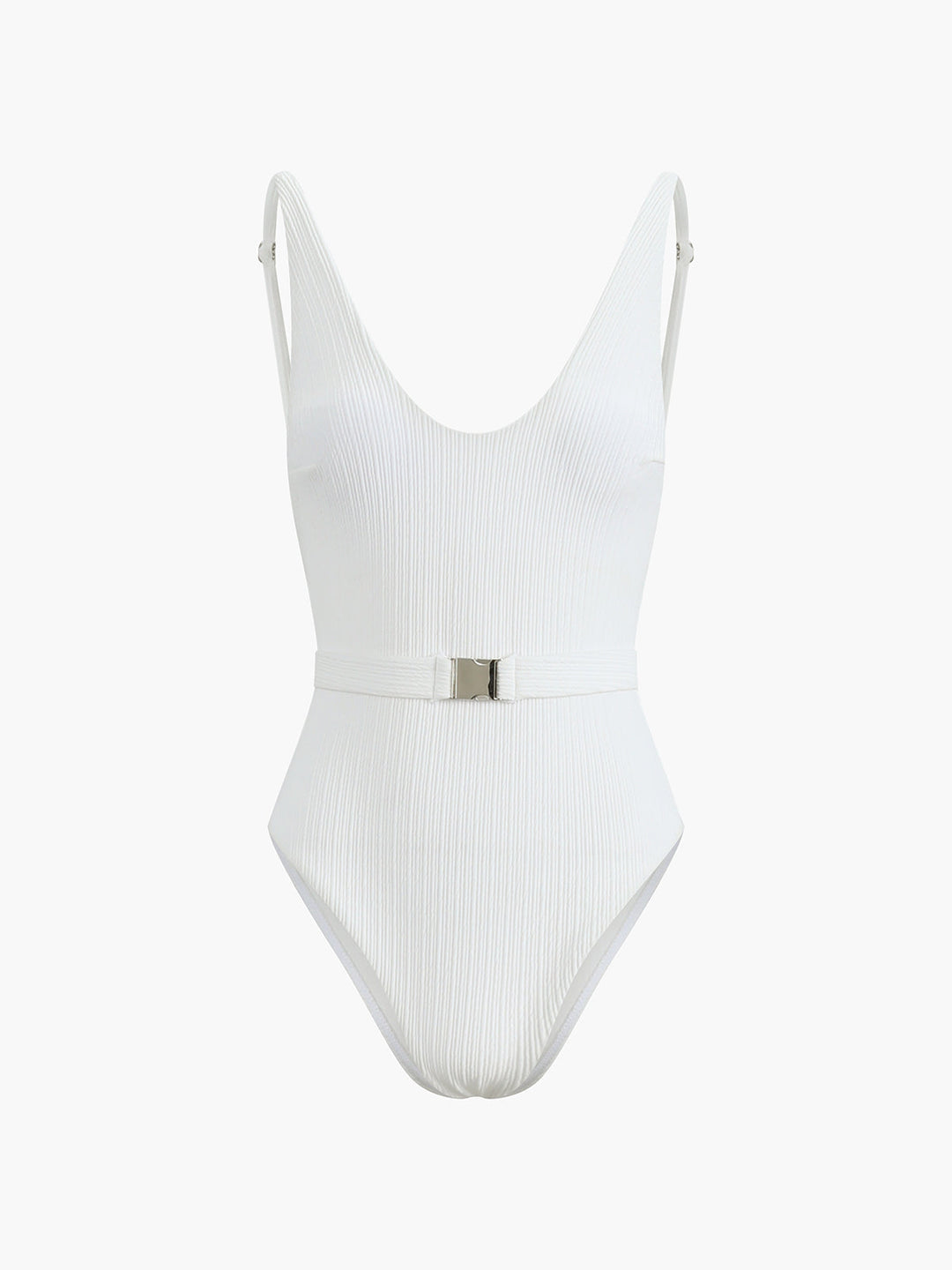 Maillot de bain une pièce ceinturé Marshmallow